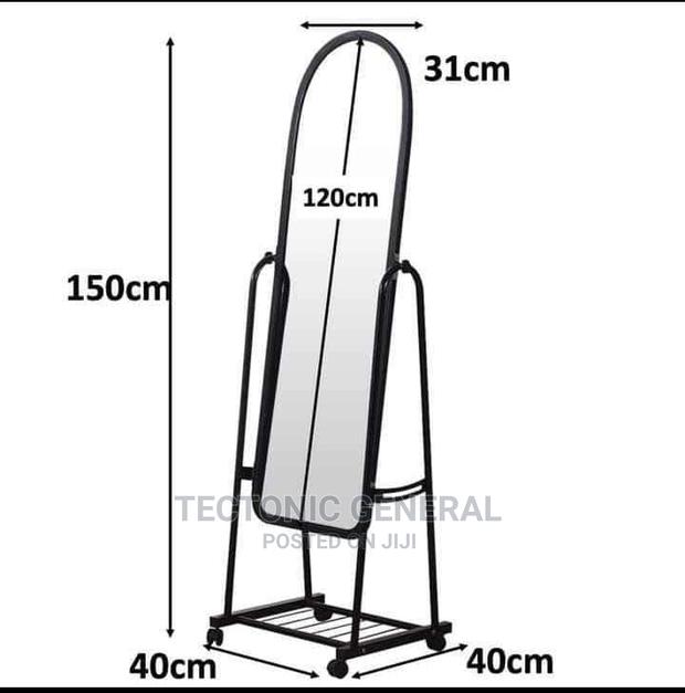 Dressing Mirror With Wheels - thumbnail 3