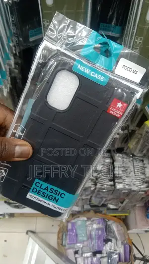 Rugged Fiber Cover for Xiaomi Poco M5 Case Bumper Anti-Knock