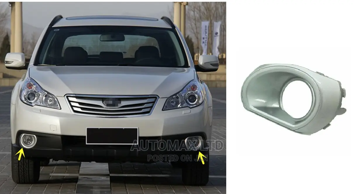Silver Fog Lamp Cover. For Subaru Outback. Yr2009/12