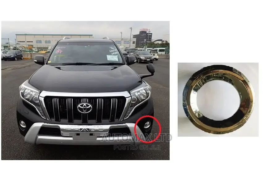 GDJ150 Toyota Land Cruiser Prado. Silver Fog Cover Finisher