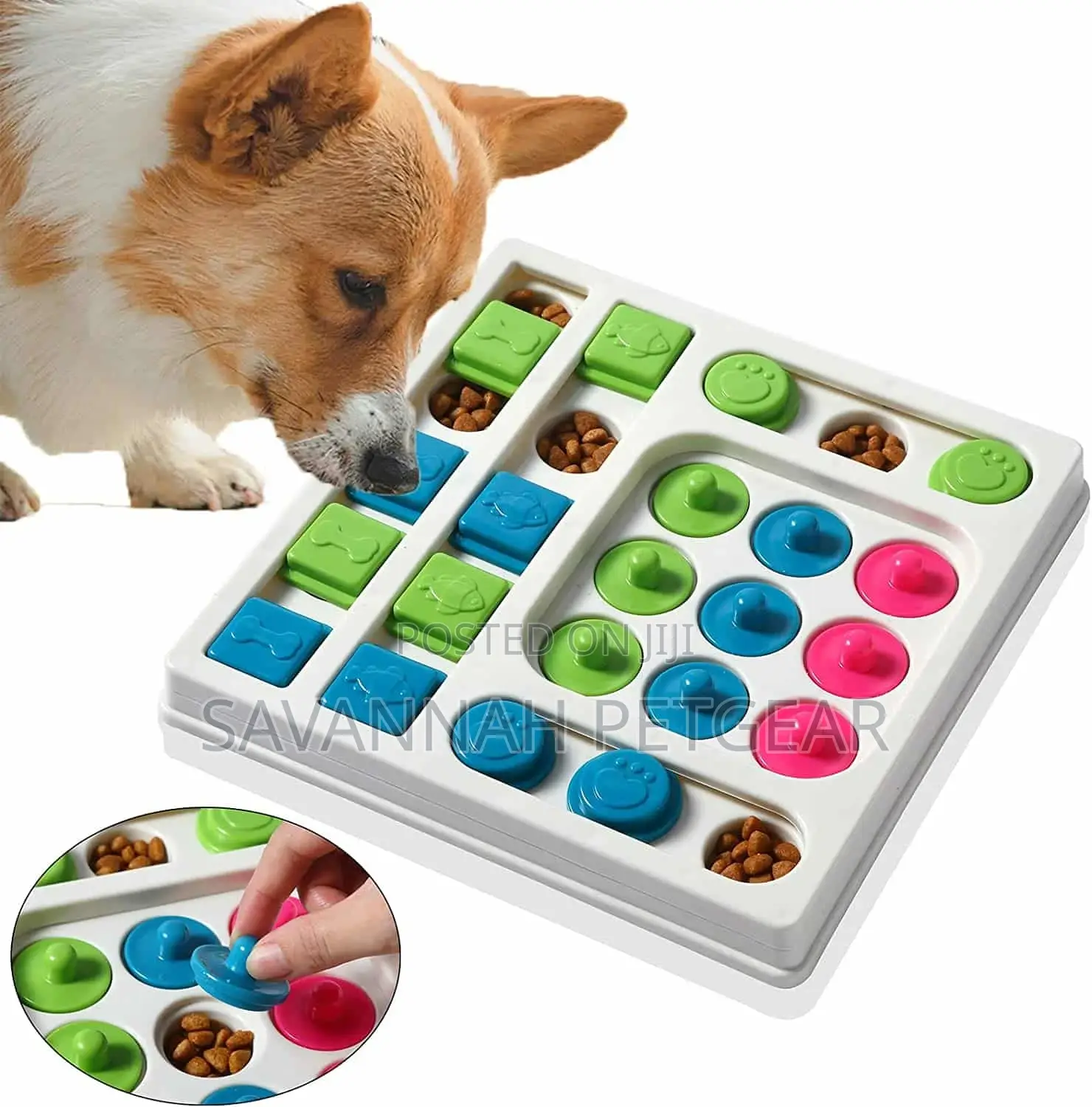 Smart Paws Level 2 Pet Puzzle Toy, IQ Smell Trainer, Dog S
