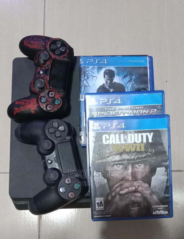 Playstation 4 Slim( 2 Controllers 2 Free Games) - thumbnail 4