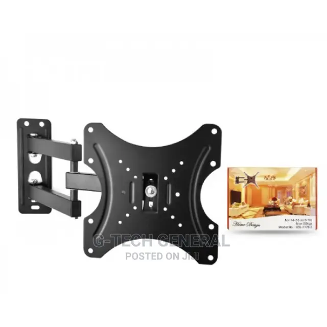 Home Design Rotating 14" - 55" Full Motion Swivel Tv Mount