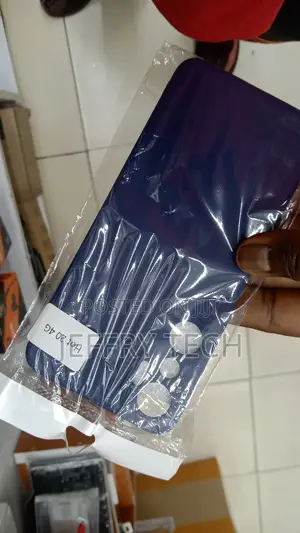 Infinix Hot 20 4G, Black Flexible Silicone Slim Fit Soft She