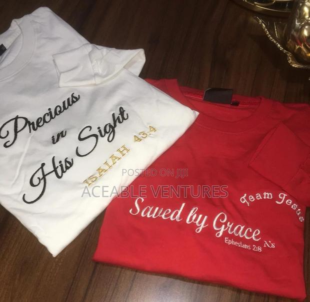 Embroidered Round Kneck T-Shirts - main view