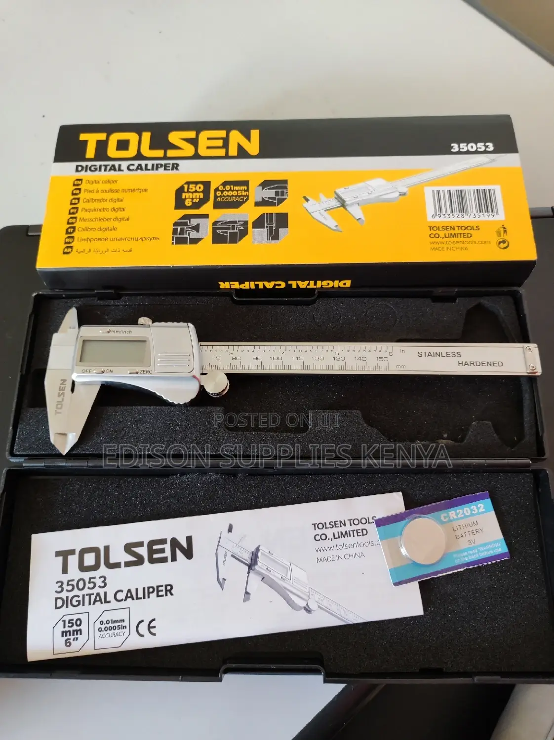 Tolsen Digital Vernier Caliper 150mm 35053 Stainless Steel