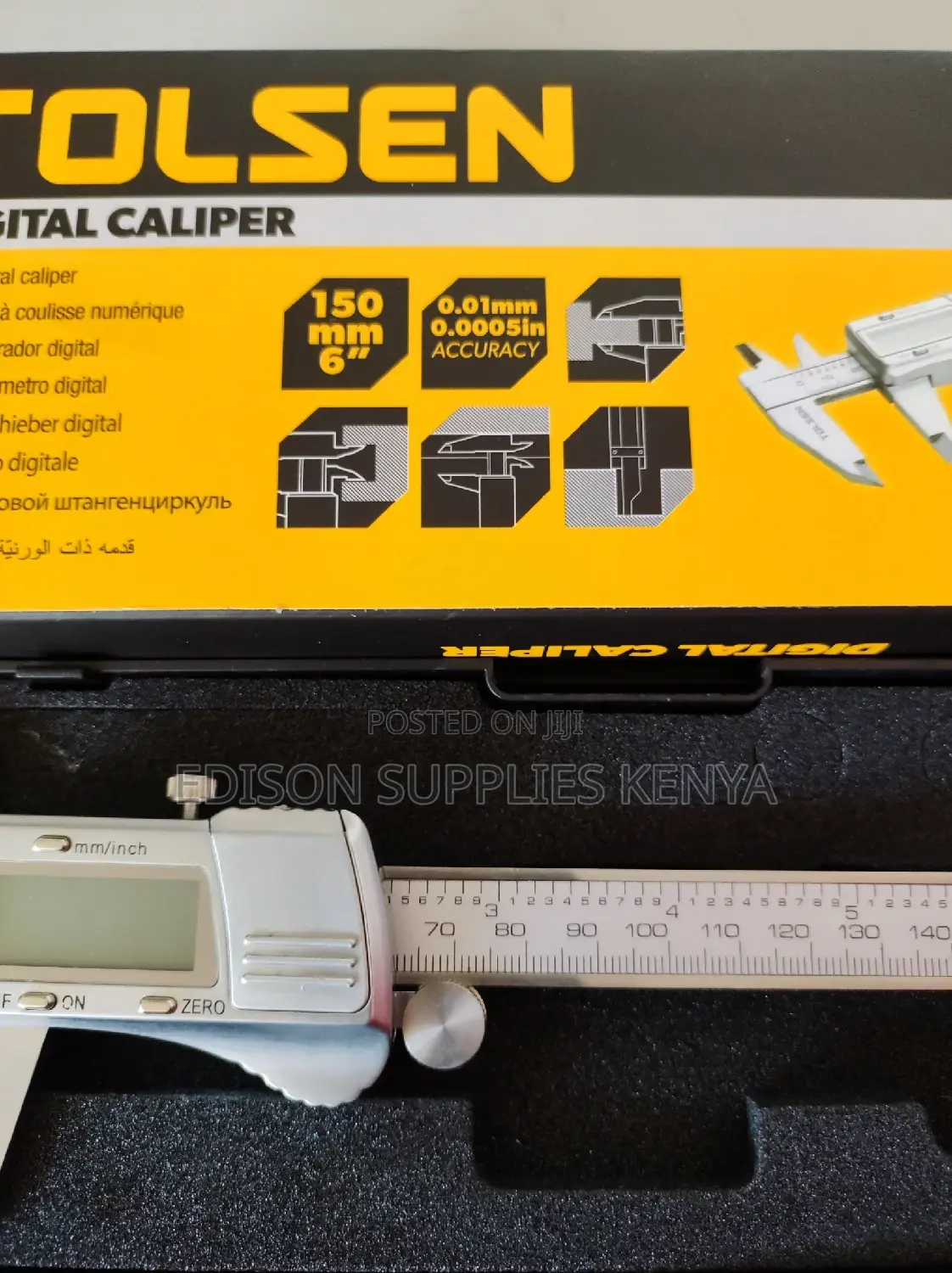 Tolsen Digital Vernier Caliper 150mm 35053 Stainless Steel