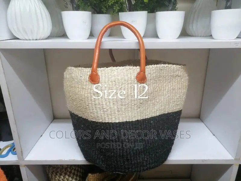 12 Inches Leathered Hands Laundry Baskets
