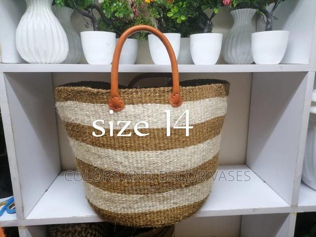 12 Inches Leathered Hands Laundry Baskets - thumbnail 2