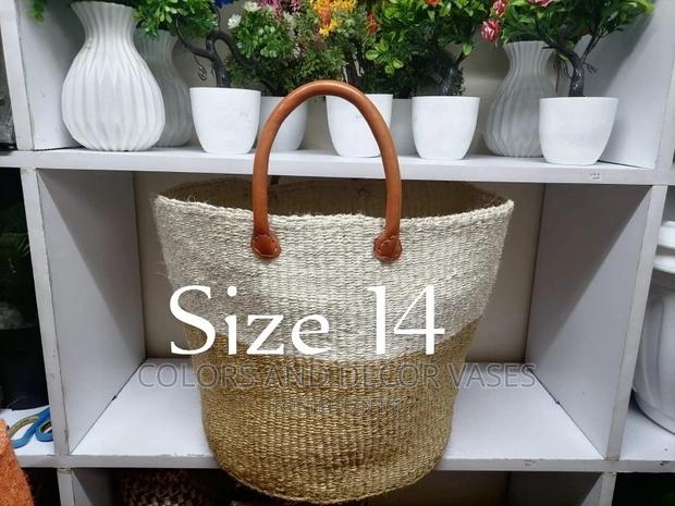 12 Inches Leathered Hands Laundry Baskets - thumbnail 3