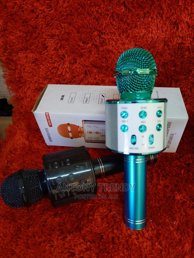 Karaoke Microphone Wireless Portable Speaker Handheld - thumbnail 3