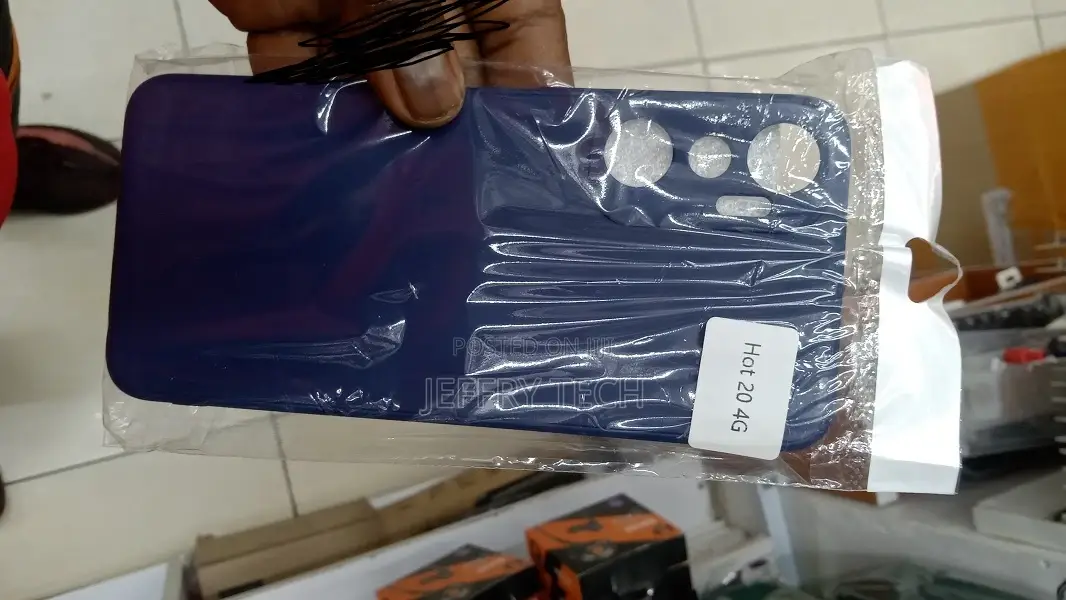 Infinix Hot 20 4G, Black Flexible Silicone Slim Fit Soft She