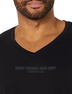 Black v-Neck T-Shirts - thumbnail 2