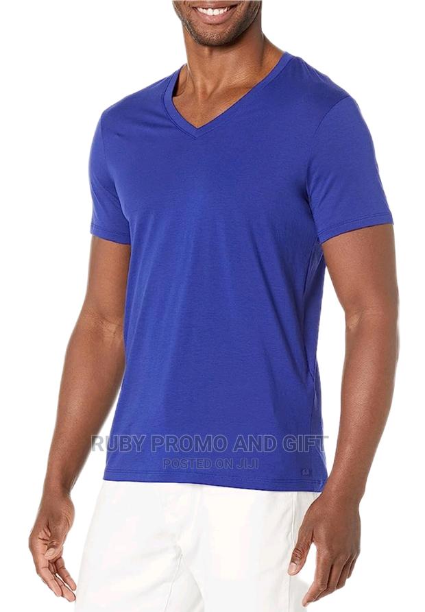 Royal Blue v-Neck T-Shirts - main view