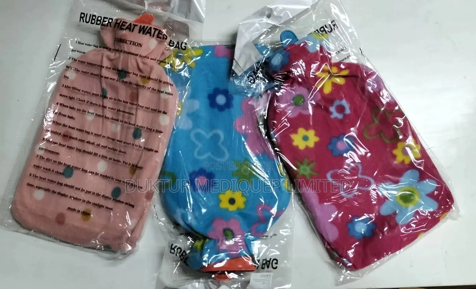 Rubber Hot Water Bag With Cover 2liters