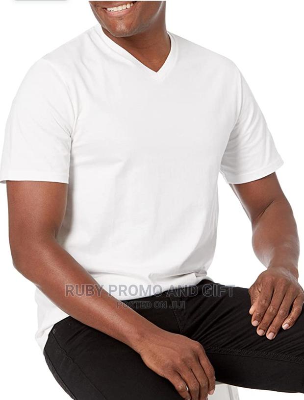 White v-Neck T-Shirts - main view