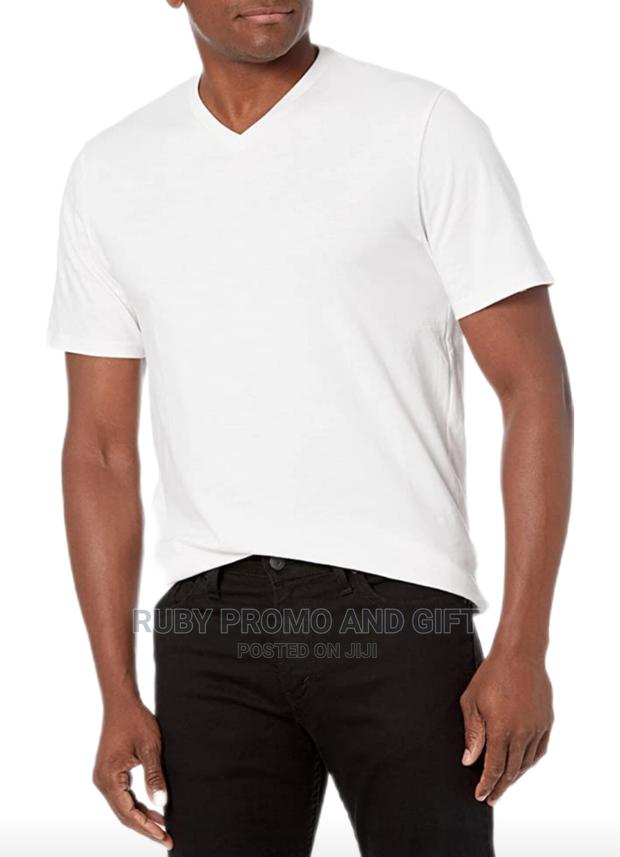 White v-Neck T-Shirts - thumbnail 2