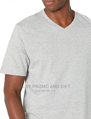 Ash Grey v-Neck T-Shirts - thumbnail 2