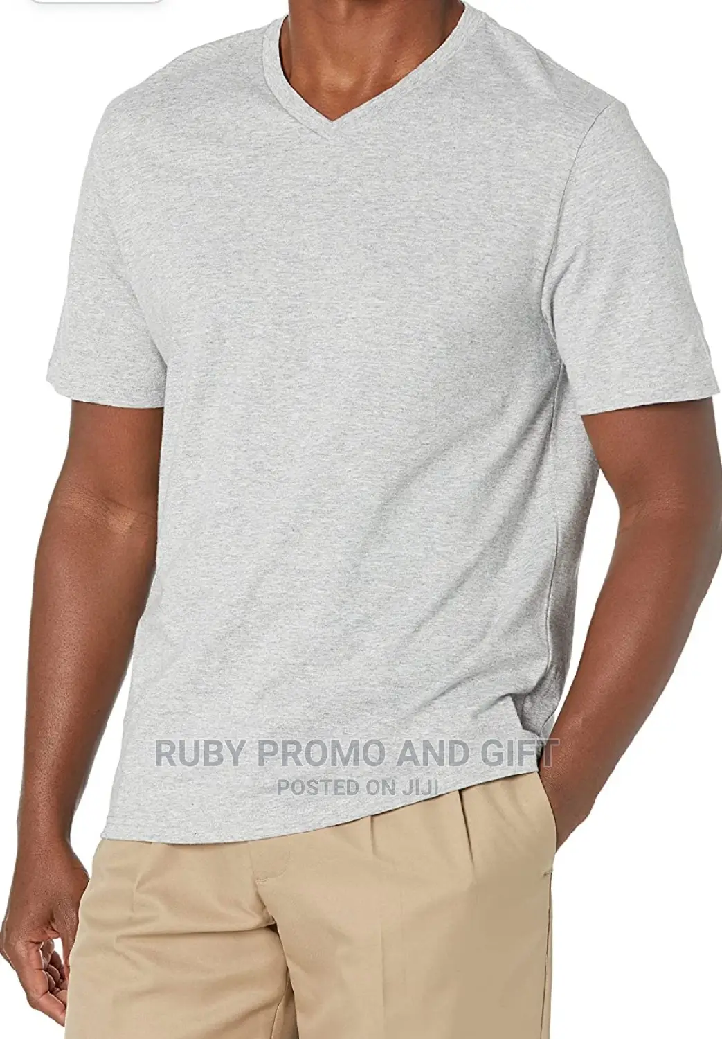 Ash Grey v-Neck T-Shirts