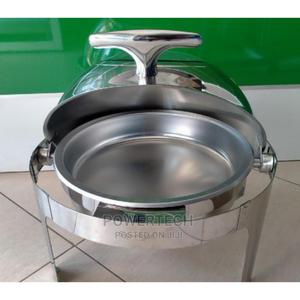 Roll Top Round Chaffing Dish; - thumbnail 2