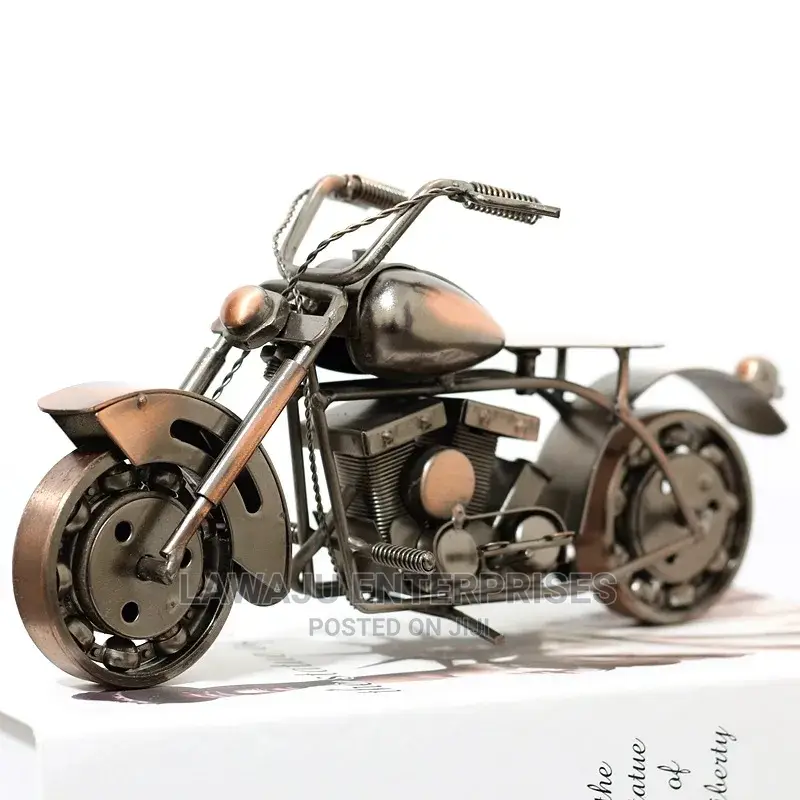 Retro Wrought Iron Motorcycle Model Creative Kids Gift/Decor