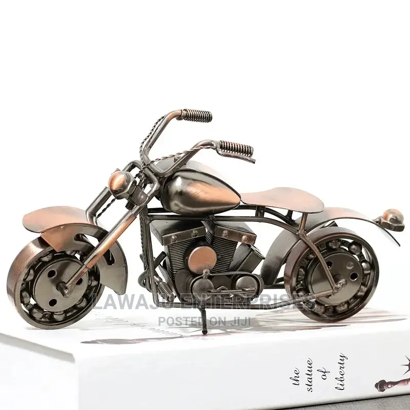 Retro Wrought Iron Motorcycle Model Creative Kids Gift/Decor