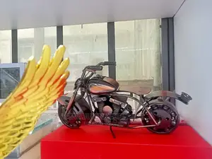 Retro Wrought Iron Motorcycle Model Creative Kids Gift/Decor