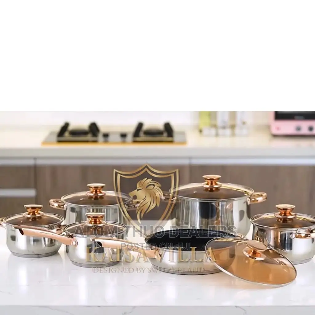 12pcs Kaisavilla Cookware Set Thick Bottom for Induction