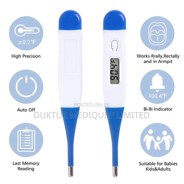 Digital Thermometer For Fever, Oral,Rectal And Underarm Use