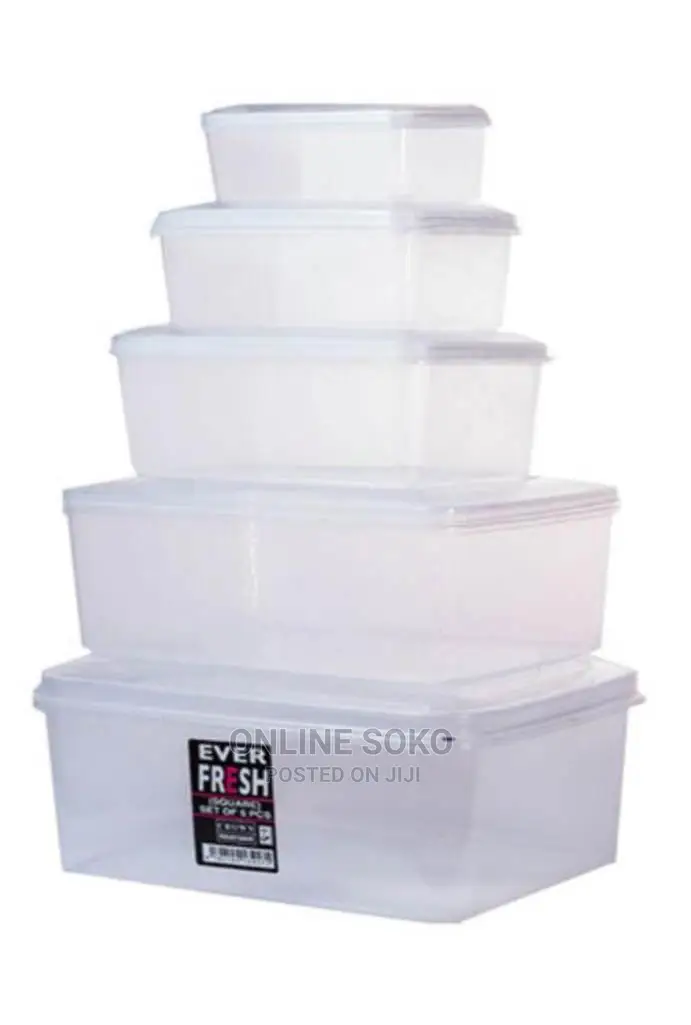 Portable Reusable Food Storage Containers - Set of 5