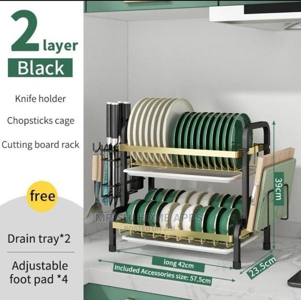 2 Tier Dish Rack Heavy Duty - thumbnail 2