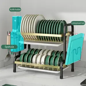 2 Tier Dish Rack Heavy Duty