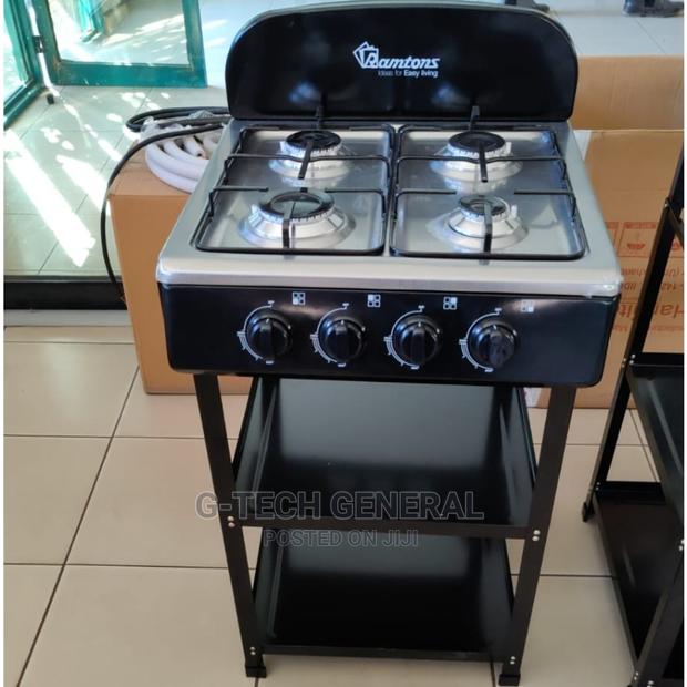 Ramtons 4 Gas Burner Auto Ignition Cooker With Stand - thumbnail 2