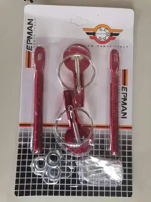 Red Universal Fit Bonnet Pin Lock