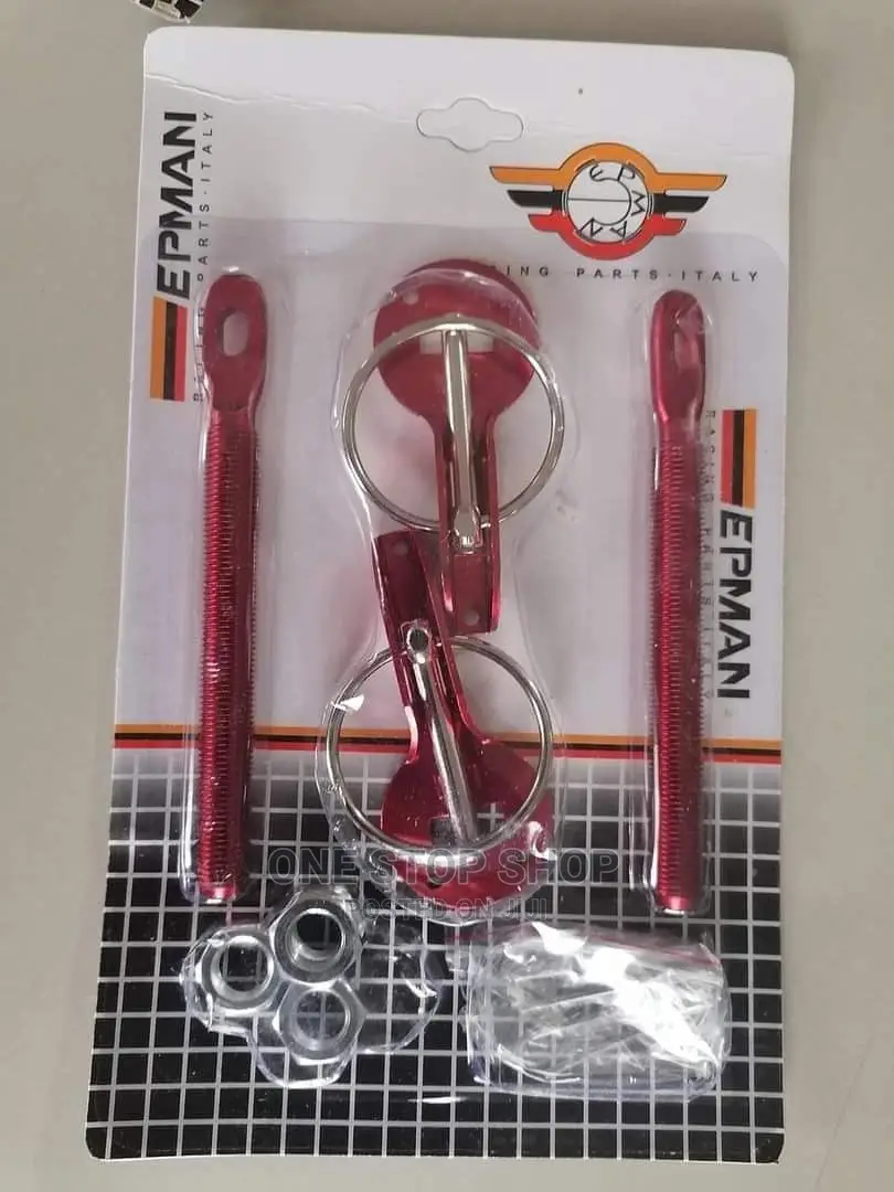 Red Universal Fit Bonnet Pin Lock