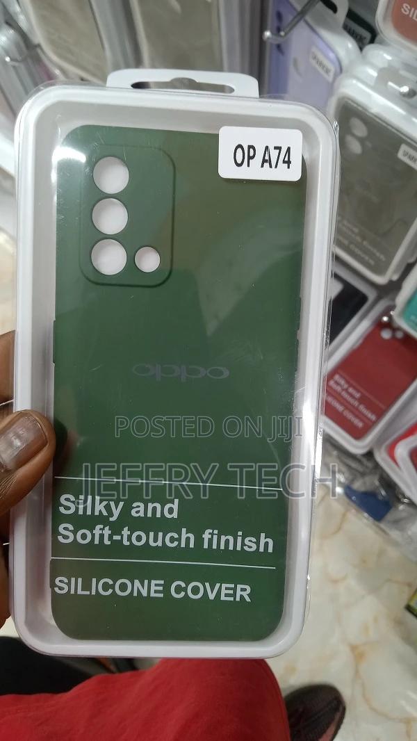 Liquid Silicone Oppo A74 5G Back Cover Case - main view