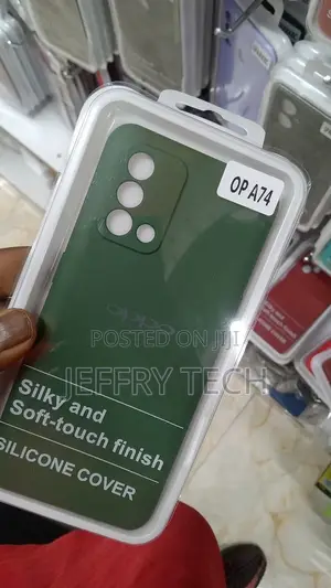 Liquid Silicone Oppo A74 5G Back Cover Case