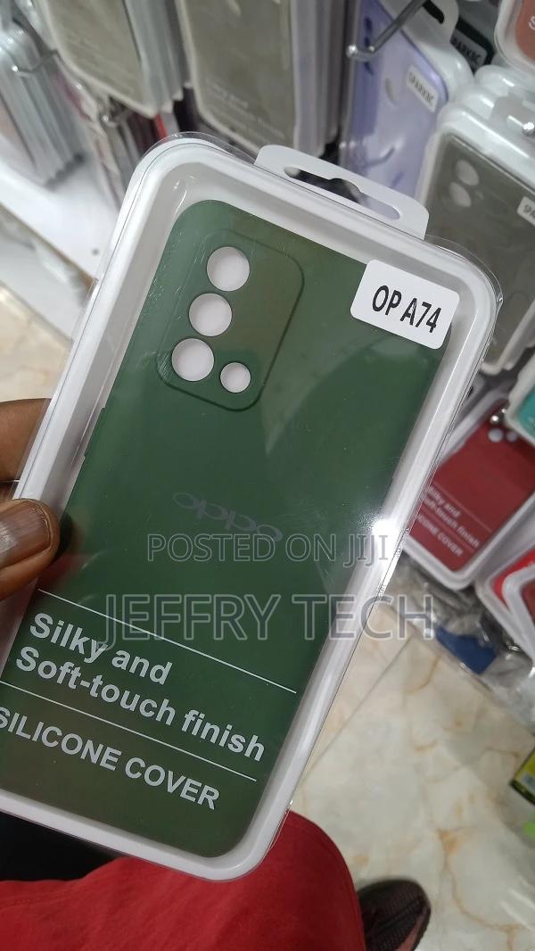 Liquid Silicone Oppo A74 5G Back Cover Case - thumbnail 2