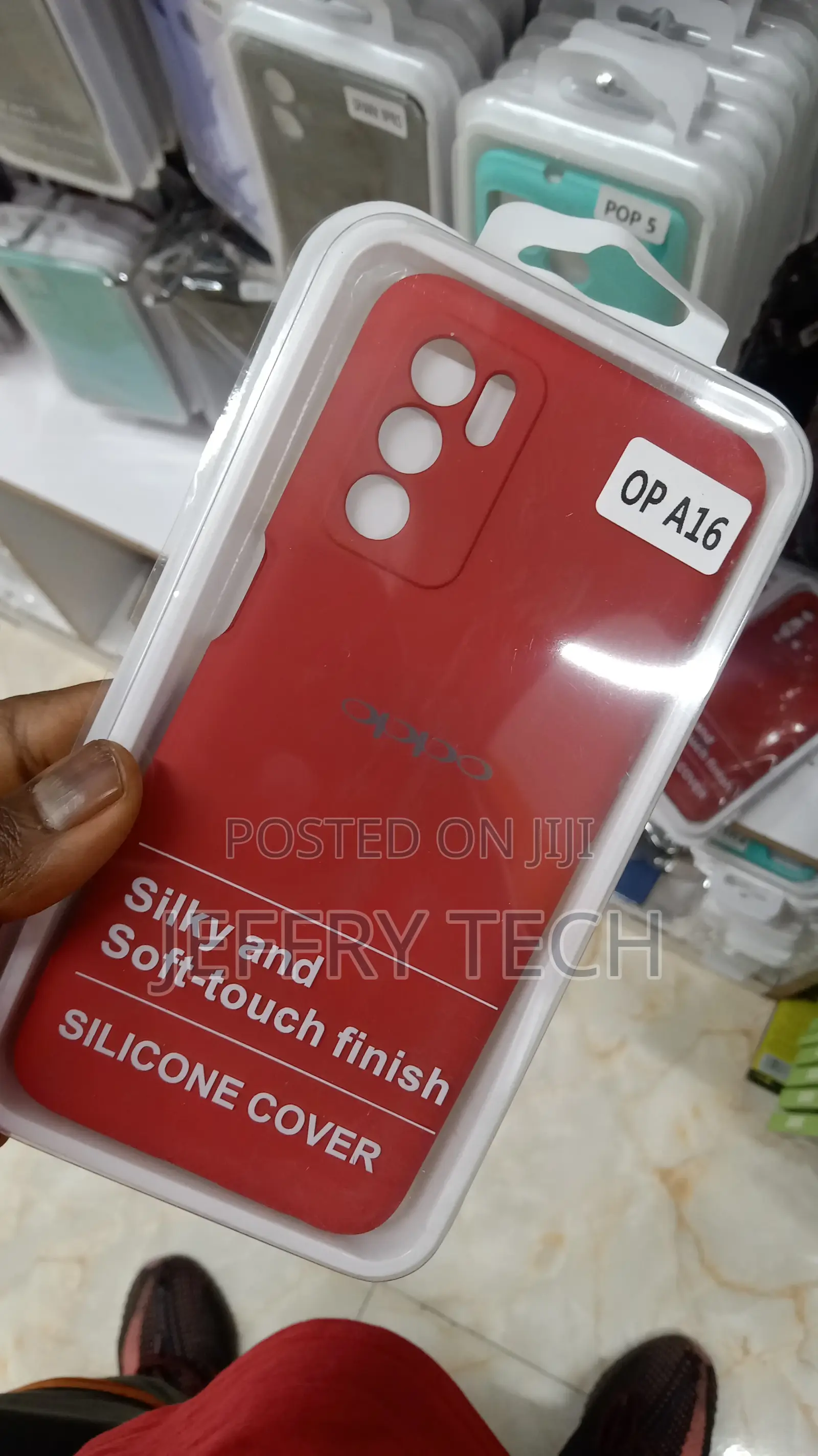 Retail Back Case Cover for Oppo A16 (Silicone|Black)