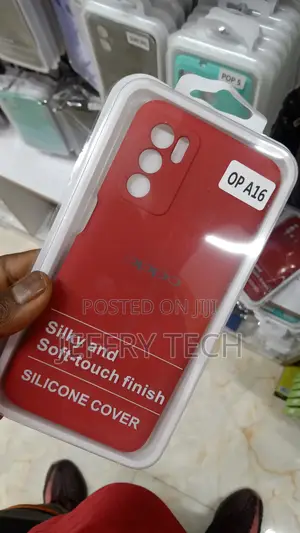 Retail Back Case Cover for Oppo A16 (Silicone|Black)