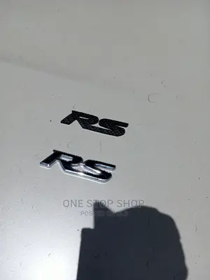 Black RS Badge With Double Sided Tape