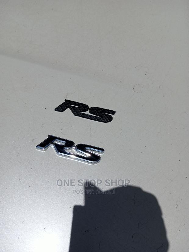 Black RS Badge With Double Sided Tape