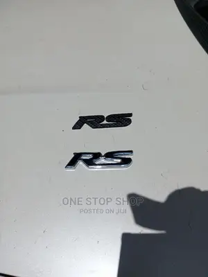 Black RS Badge With Double Sided Tape