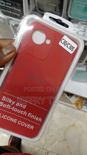 Square Liquid Silicone Phone Case for Realme C30 C30s