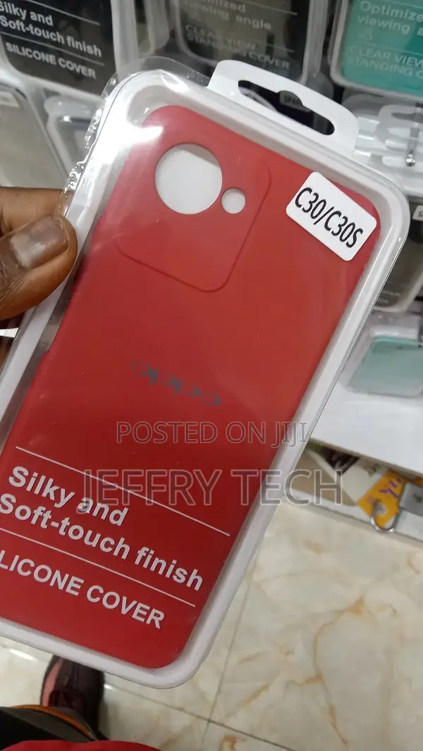 Square Liquid Silicone Phone Case for Realme C30 C30s