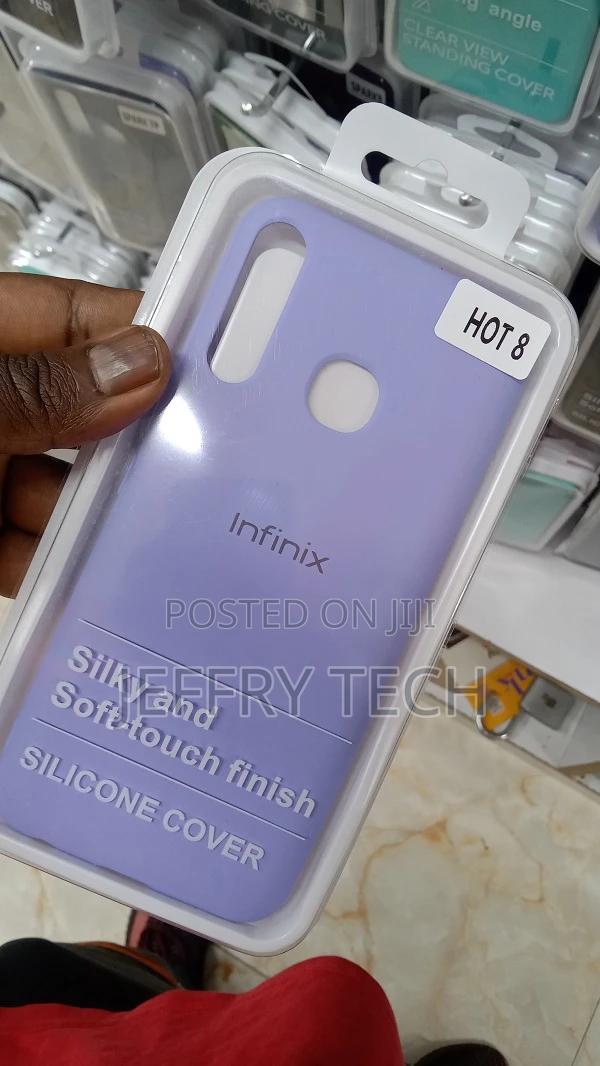 Infinix Hot 8 Case Square Silicone Phone Cover - main view