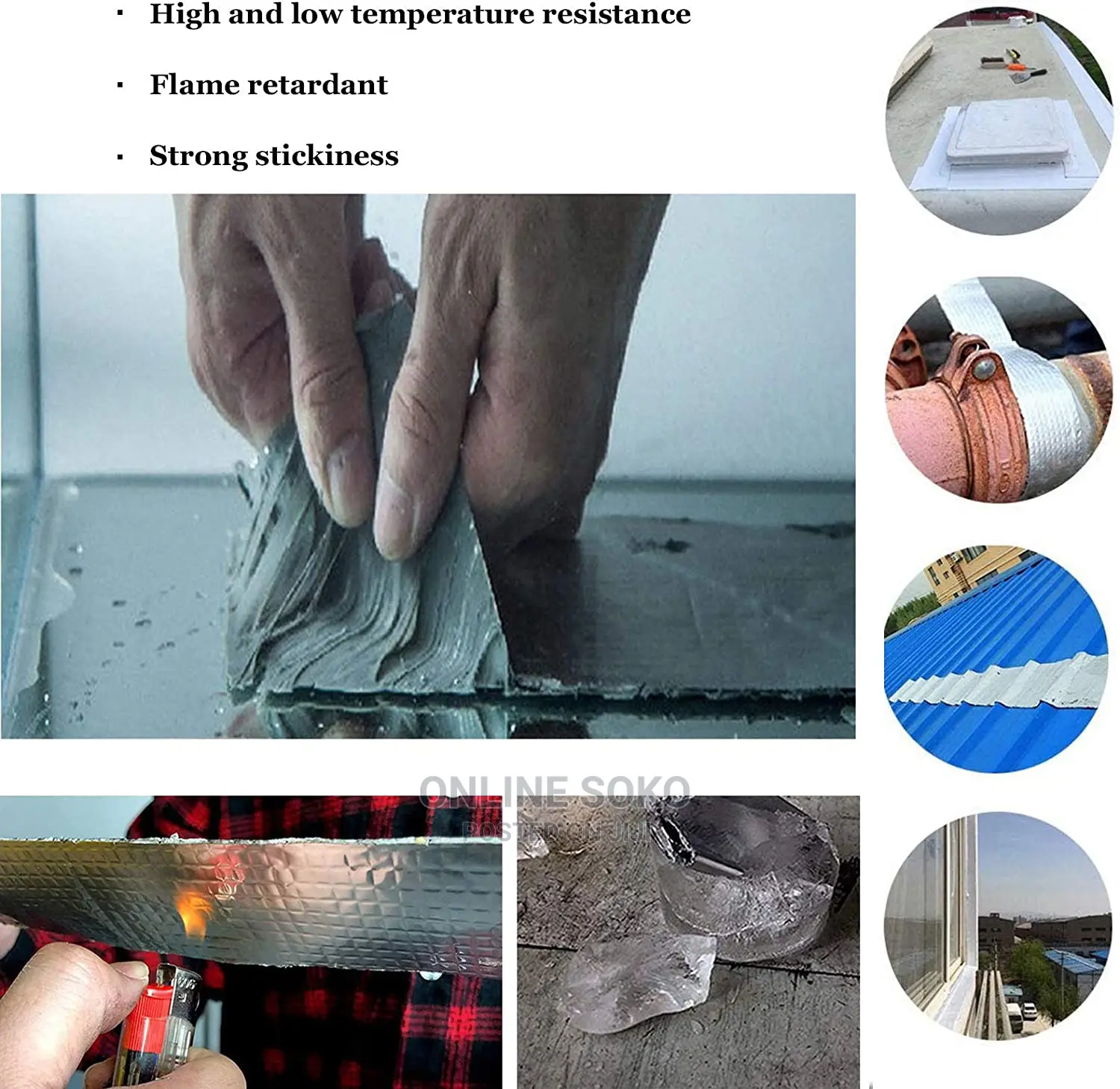 Aluminium Strong Adhesive Waterproofing Repair Tape