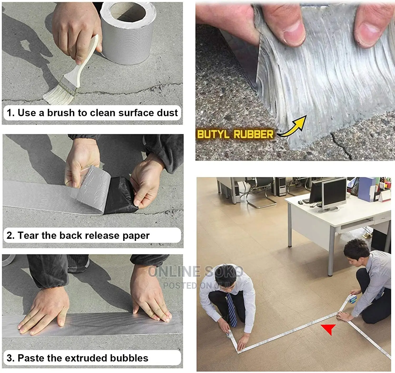 Aluminium Strong Adhesive Waterproofing Repair Tape