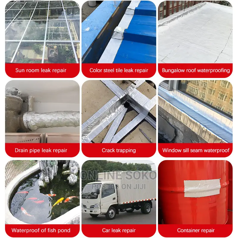 Aluminium Strong Adhesive Waterproofing Repair Tape