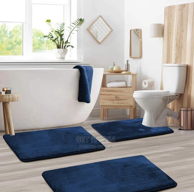 Memory Foam Bath Mat Set for Bathroom - thumbnail 2